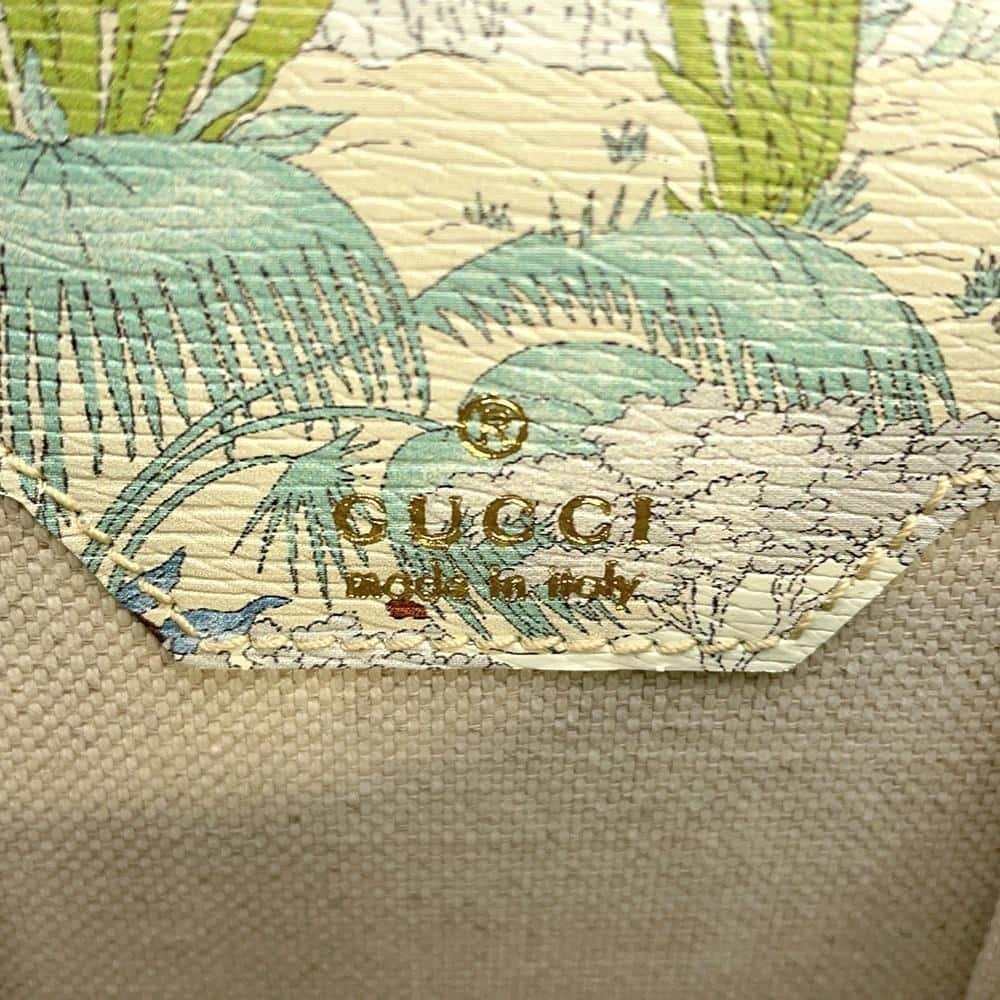 Gucci Shoulder Bag Horsebit Tiger Leather White - Picture 10 of 11